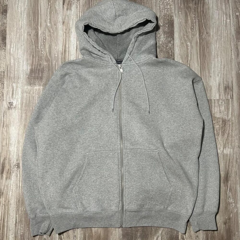 Brandy Melville comfy cozy loungewear gray zip up hoodie